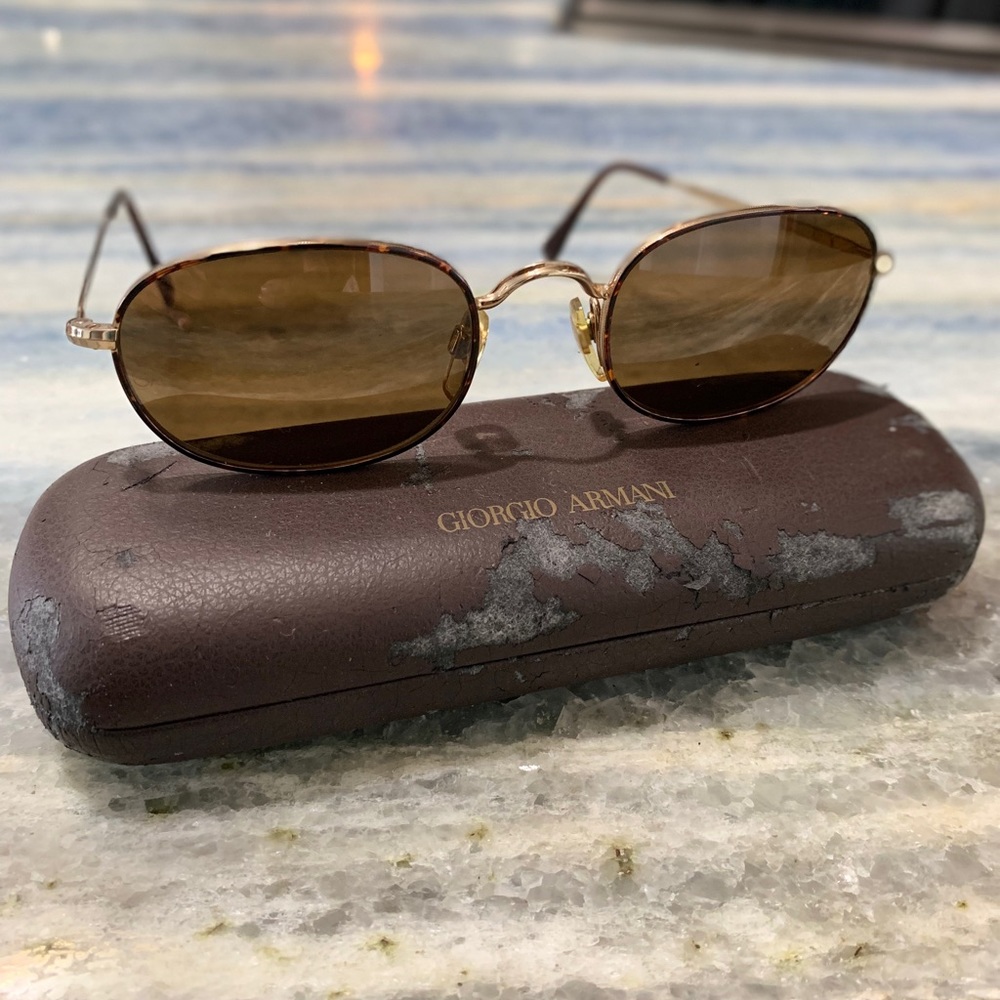 Vintage Giorgio Armani Tortoise Shell Sunglasses!